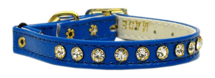 Crystal Cat Safety w/ Band Collar Blue 12